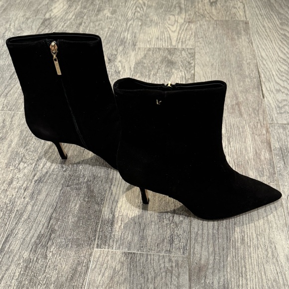 NWOT Larroude black suede mini Kate boots - Picture 3 of 10